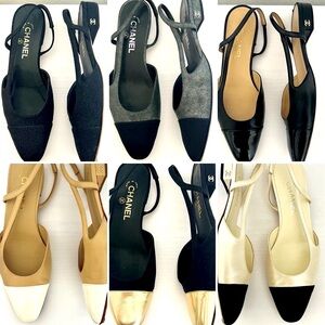 CHANEL - Unlisted Black, Nude, Gray Low / Flat Shoes - DM if interested in pair